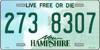 NH license plate 2738307
