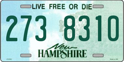NH license plate 2738310