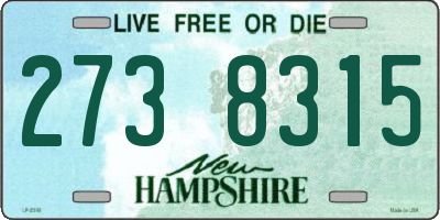 NH license plate 2738315