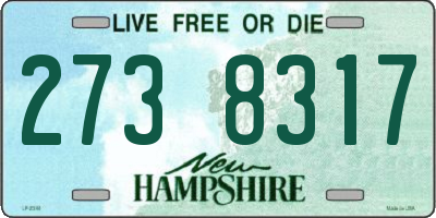 NH license plate 2738317