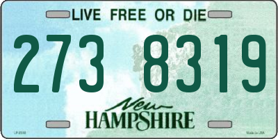 NH license plate 2738319