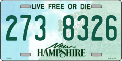 NH license plate 2738326