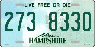 NH license plate 2738330