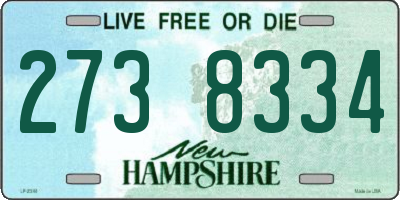 NH license plate 2738334