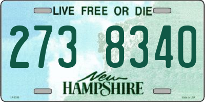 NH license plate 2738340