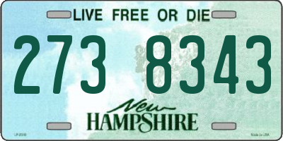 NH license plate 2738343