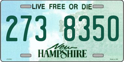 NH license plate 2738350