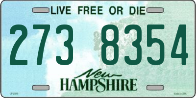 NH license plate 2738354