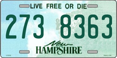 NH license plate 2738363