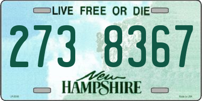 NH license plate 2738367