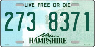 NH license plate 2738371
