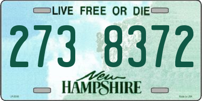NH license plate 2738372