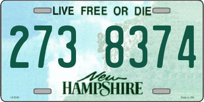 NH license plate 2738374