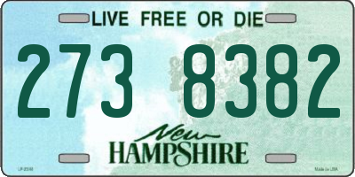 NH license plate 2738382