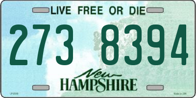 NH license plate 2738394