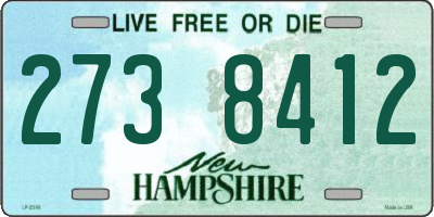 NH license plate 2738412