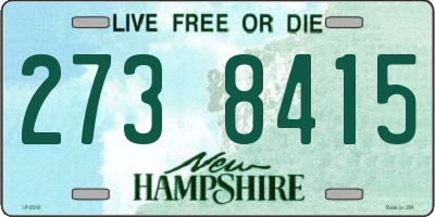 NH license plate 2738415