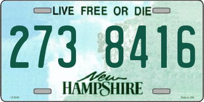 NH license plate 2738416