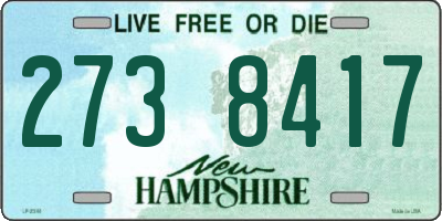 NH license plate 2738417