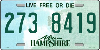 NH license plate 2738419