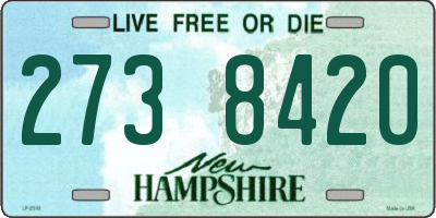 NH license plate 2738420