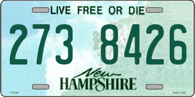 NH license plate 2738426