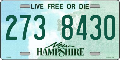 NH license plate 2738430