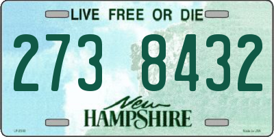 NH license plate 2738432