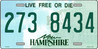 NH license plate 2738434