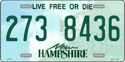 NH license plate 2738436