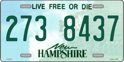 NH license plate 2738437