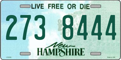 NH license plate 2738444