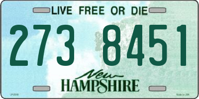 NH license plate 2738451