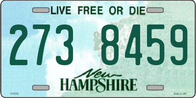 NH license plate 2738459