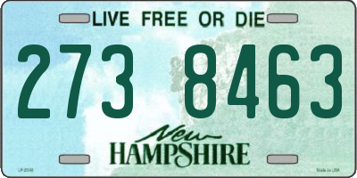 NH license plate 2738463