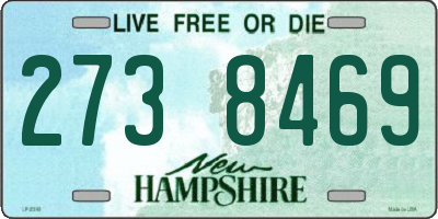 NH license plate 2738469