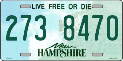 NH license plate 2738470