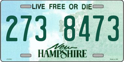 NH license plate 2738473