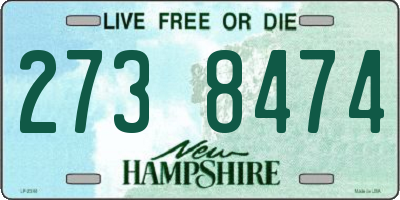 NH license plate 2738474