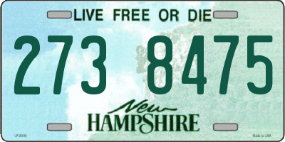 NH license plate 2738475