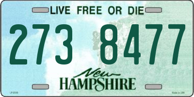NH license plate 2738477