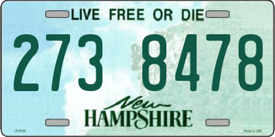 NH license plate 2738478