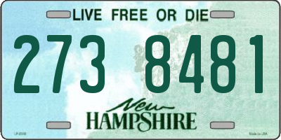 NH license plate 2738481