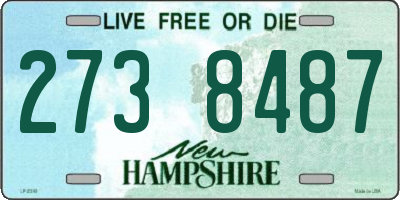 NH license plate 2738487