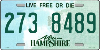 NH license plate 2738489