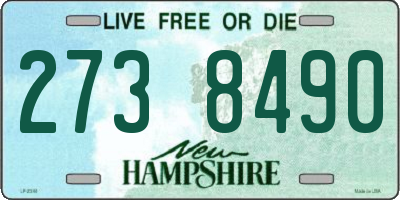NH license plate 2738490