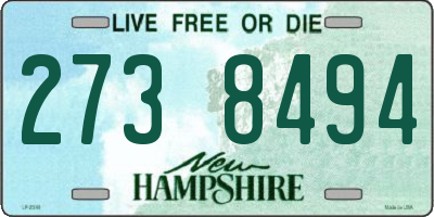 NH license plate 2738494