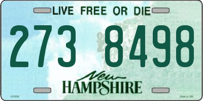 NH license plate 2738498