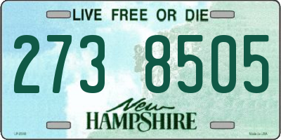NH license plate 2738505