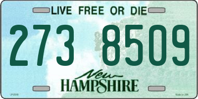NH license plate 2738509